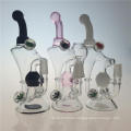 Recycler Oil Rigs Hecho a mano Hookah vidrio fumar tuberías de agua (ES-GB-353)